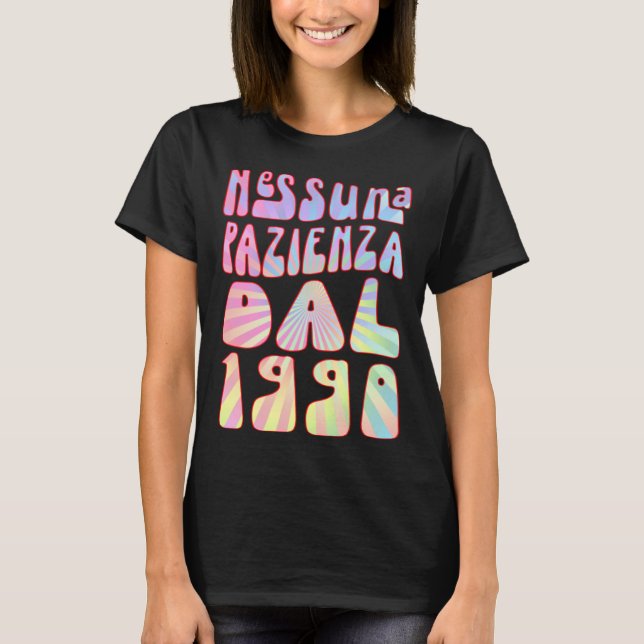 Nessuna Pazienza Dal 1990 33 Ani Compleanno Retrò T-Shirt (Vorderseite)