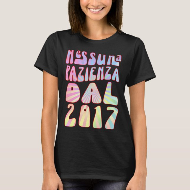 Nessuna Pazienza Dal 2017 6 Ani Compleanno Retrò D T-Shirt (Vorderseite)