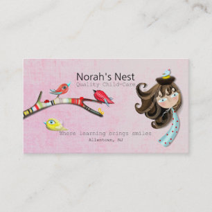 Nest-Business-Card-Templates für hochwertige Kind Visitenkarte