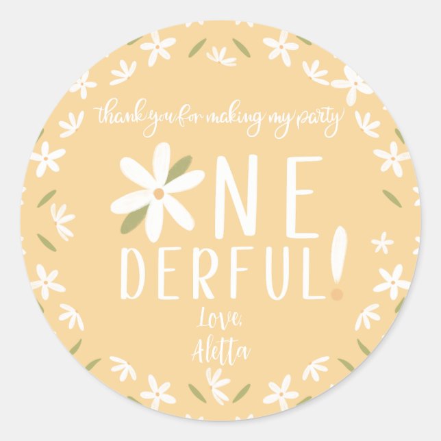 N'est-elle pas géniale 1er B-Day Stickers Merci (Devant)