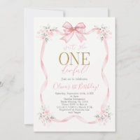 N'est-elle pas Merveilleuse invitation de 1er anni