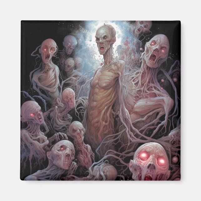 Nest of Untot Zombies Horror Art Magnet (Vorne)