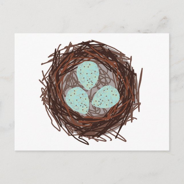 Nest Postkarte (Vorderseite)