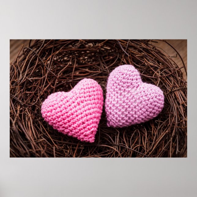 Nest With Hearts Poster (Vorne)