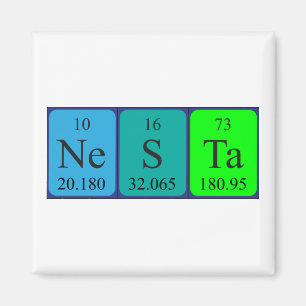 Nesta Magnet für den periodischen Tabellennamen 4