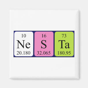 Nesta Magnet für periodische Tabellennamen 3