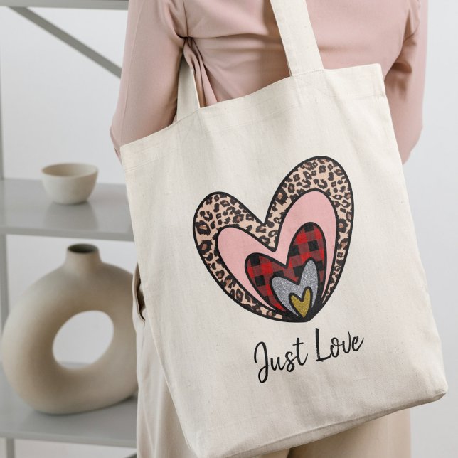 Nested Hearts Tote – Just Love Design Tragetasche (Von Creator hochgeladen)