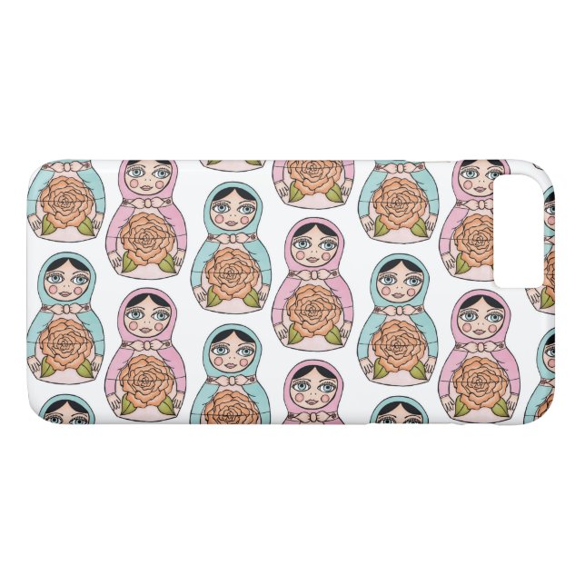 Nesting Doll Apple iPhone 8 Plus Cover Protection (Rückseite (Horizontal))