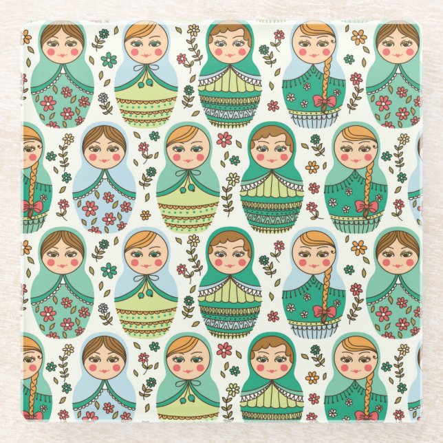 Nesting Dollars Glass Untersetzer (Vorderseite)