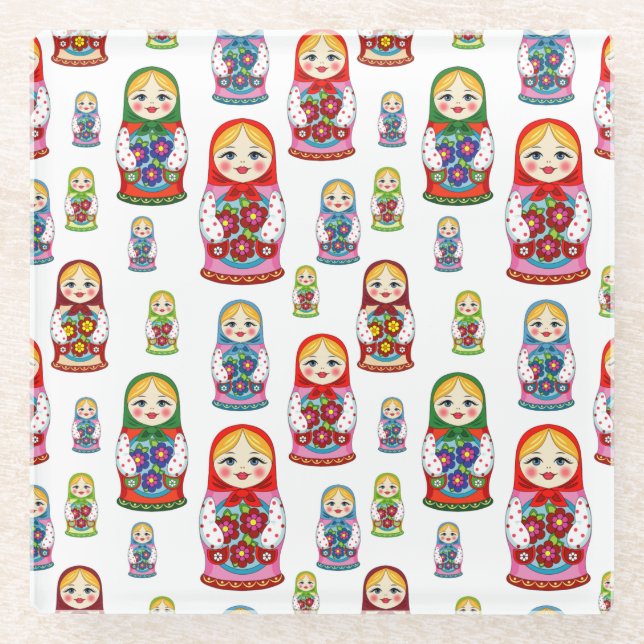Nesting Dolls Glasuntersetzer (Vorderseite)