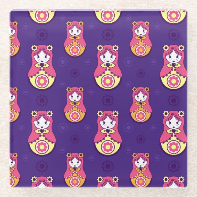 Nesting Dolls Glasuntersetzer (Vorderseite)