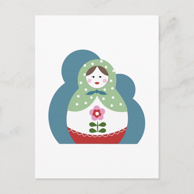 Nesting Dolls Postkarte (Vorderseite)