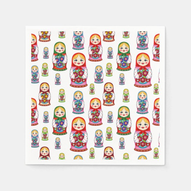 Nesting Dolls Serviette (Vorderseite)