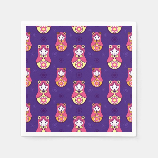 Nesting Dolls Serviette (Vorderseite)