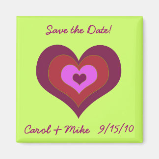 Nesting Hearts Save the Date Magnet