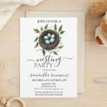 Nesting Party Baby Dusche Alternative Party