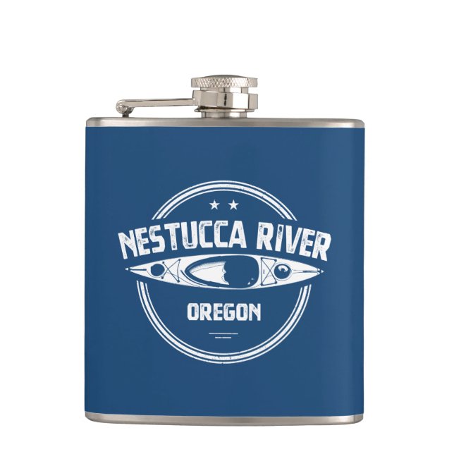 Nestucca River Oregon Kayaking Flachmann (Vorderseite)