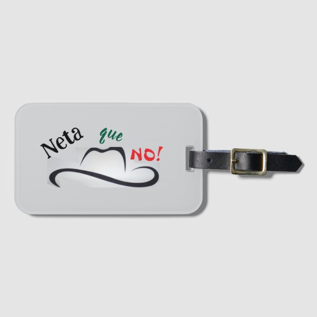 Neta que No! Gepäckanhänger (Vorderseite (Horizontal))
