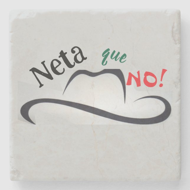 Neta que No! Steinuntersetzer (Vorderseite)