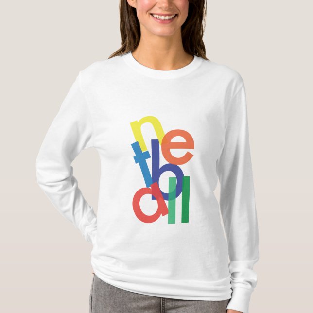 "Netball" der Hoodie Frauen T-Shirt (Vorderseite)
