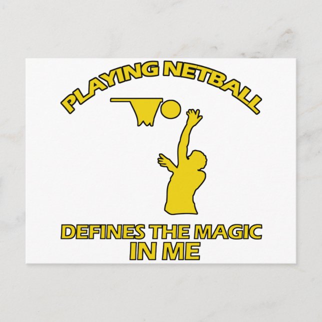 Netball-DESIGNS Postkarte (Vorderseite)