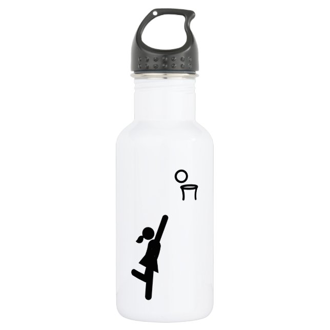 Netball Edelstahlflasche (Vorderseite)