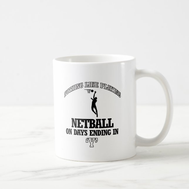 NETBALL-Entwürfe Kaffeetasse (Rechts)