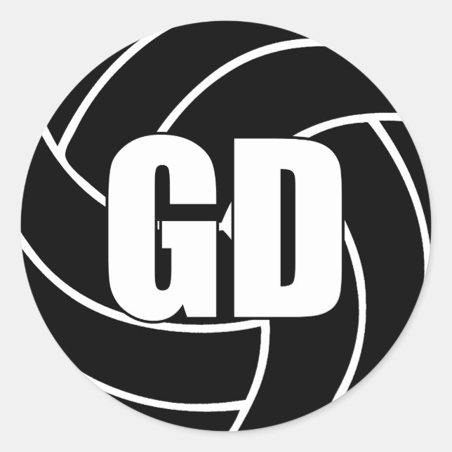 Netball Goal Defense, GD, Netball Team Stickers (Vorderseite)