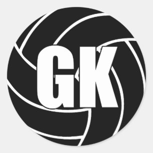 Netball Goal Keeper, GK, Netball Team Stickers