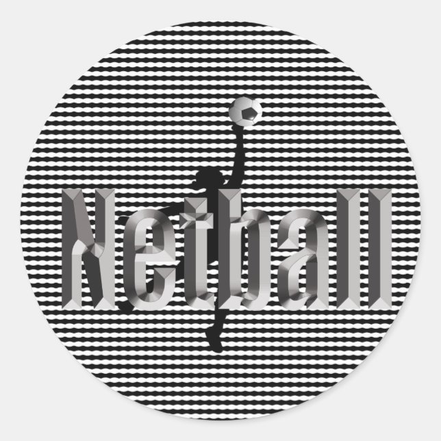 Netball Le Jeu, Stickers Rond (Devant)