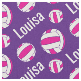Netball lila rosa Namenssportraste Stoff