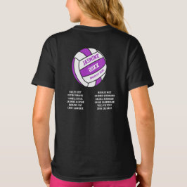 Netball lila White Out Teamname T - Shirt