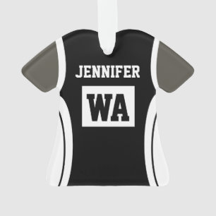 Netball noir personnalisé Unifome peau foncée