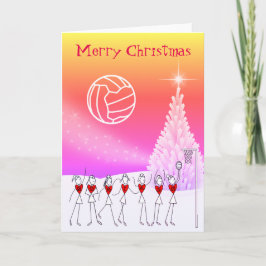 Netball-Spieler-Ball-themenorientierter Feiertagskarte