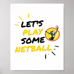 Netball-Spieler Poster