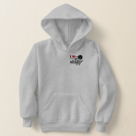 Netball-Spieler Ultimate I Liebe Netball Hoodie