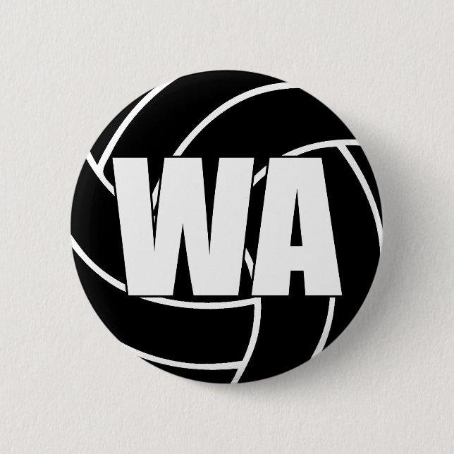 Netball Wing Attack WA Button (Vorderseite)