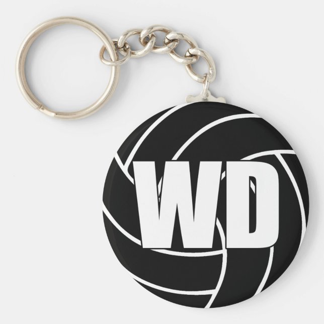 Netball Wing Defense WD Schlüsselring Schlüsselanhänger (Vorne)
