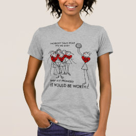 Netball-Zitat und Spieler-Positions-Entwurf T-Shirt