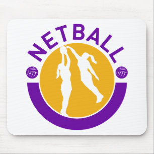 Netballspielerschießen, das den Schuss blockiert Mousepad