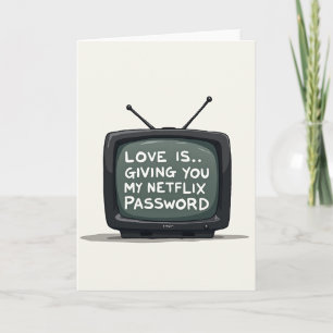 Netflix-Passwort-Sharing-Liebeskarte Karte