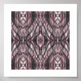 Nether Red Abstract Watercolor Art Poster