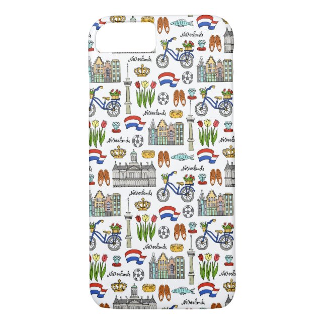Netherland-Doodle-Muster Case-Mate iPhone Hülle (Rückseite)