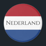 Netherlanden-Magnet Magnet<br><div class="desc">Flagge der Niederlande. Die Flagge der Niederlande ist eine horizontale Trifarbe rot, weiß und blau. Es geht zurück auf Charlemagne Zeit. Seit 1572 werden verschiedene Flaggen verwendet, und 1937 wurde die Flagge offiziell als Nationalflagge der Niederlande und des Königreichs der Niederlande formalisiert. Es ist die älteste Trikolorenflagge. Die Fahne wird...</div>