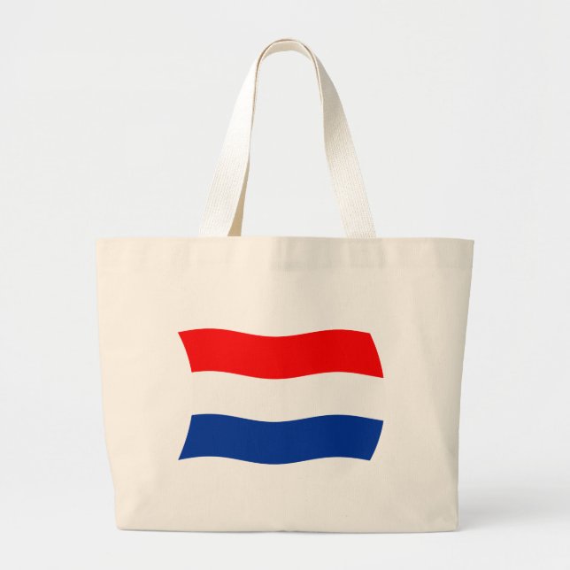 Netherlands Flag Tote Bag Jumbo Stoffbeutel (Vorne)