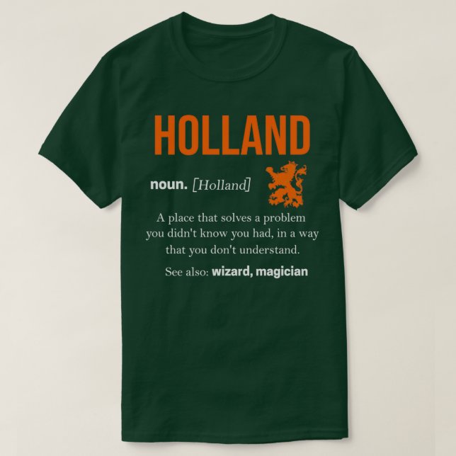 Netherlands Oranje Amsterdam Dutch Flag Holland  T-Shirt (Design vorne)