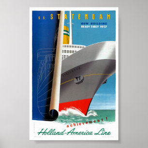 Netherlands Vintage Travel Poster restauriert