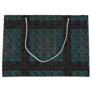 Nets pattern 2 tones.b Black BG Große Geschenktüte