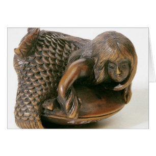 Netsuke a découpé sous forme de sirène