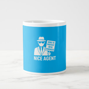Nett-Agent – Freundlichkeits-Protest-Tasse Jumbo-Tasse